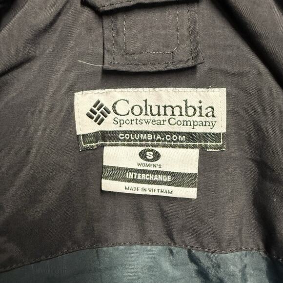 Columbia Interchange Bugaboo OmniTech Jacket Womens Small Black Hood Windbreaker - Picture 5 of 12